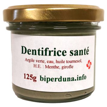 Dentifrice huile essentielle - Argile verte