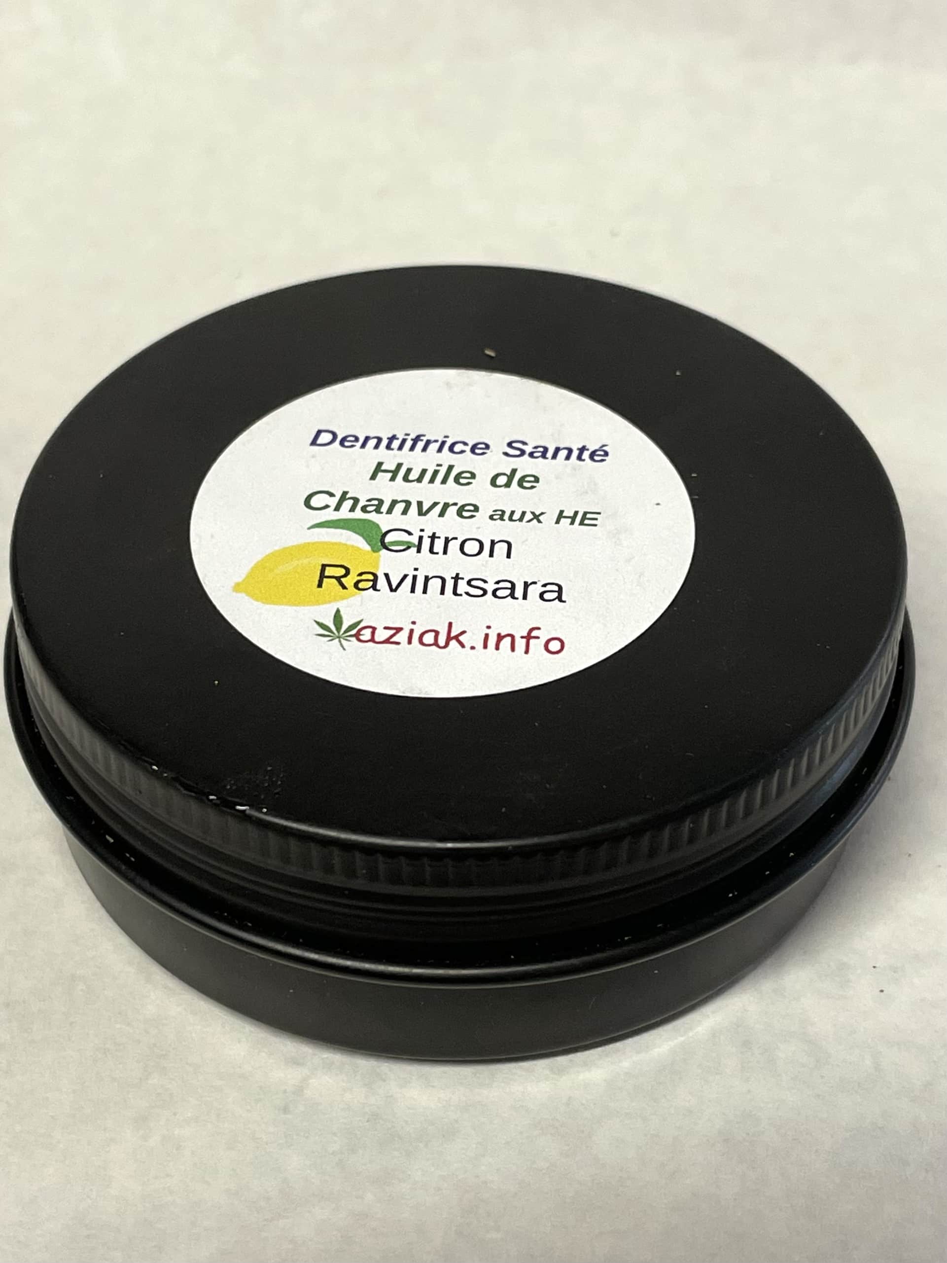 Dentifrice huile essentielle- Argile blanche-boîte métal